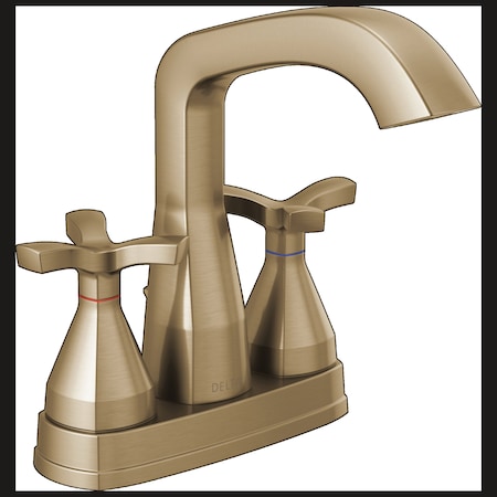 3-hole 4 Installation Hole Centerset Lavatory Faucet, Champagne Bronze